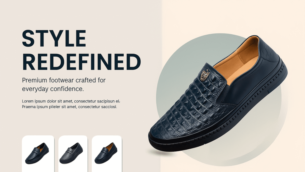 Presentation & pitch deck design agency work on Fashion brand